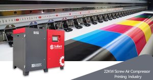 sollant 22KW Screw Air Compressor for Printing Industry