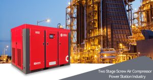 two stage screw compressor