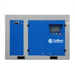 Dual voltage control screw air compressor