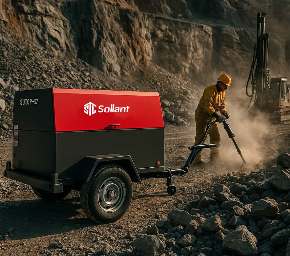 Applications of Sollant air compressors in the mining industry