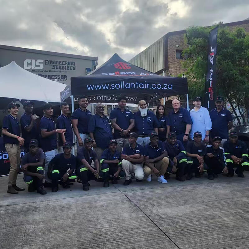 Sollant, a manufacturer of screw air compressors, participated in a trade show held in South Africa
