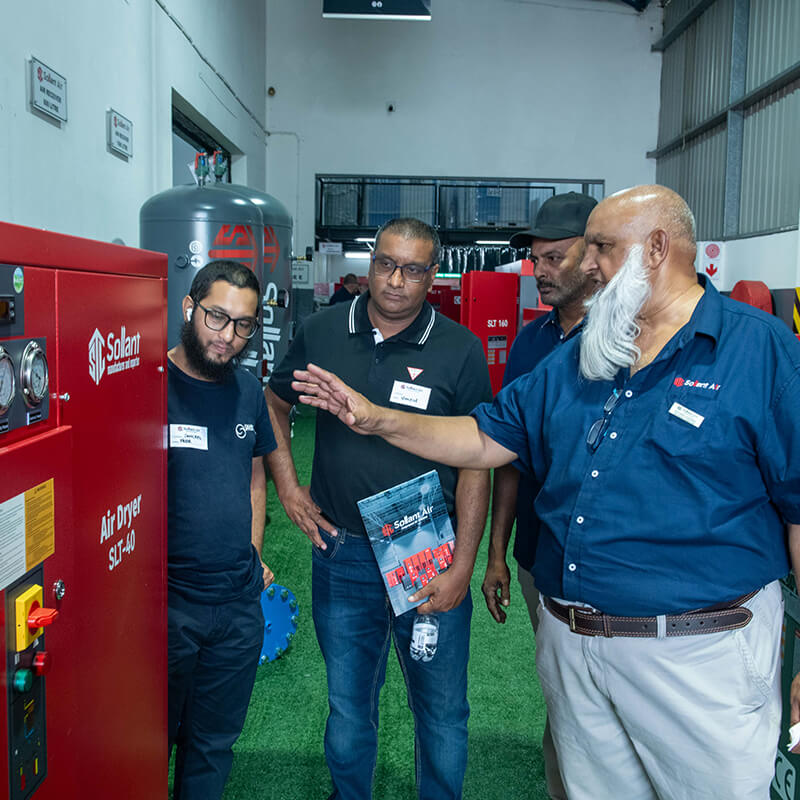 Sollant, a manufacturer of screw air compressors, participated in a trade show held in South Africa