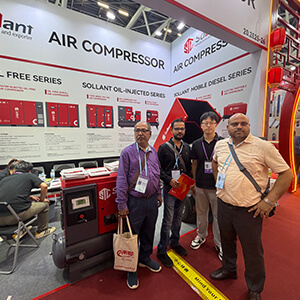 Sollant air compressor at the Canton Fair
