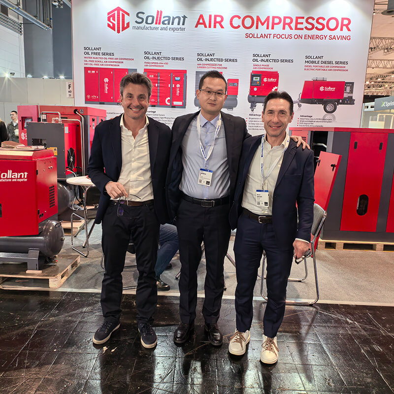Sollant air compressor manufacturer participates in the Hannover Trade Fair (5)