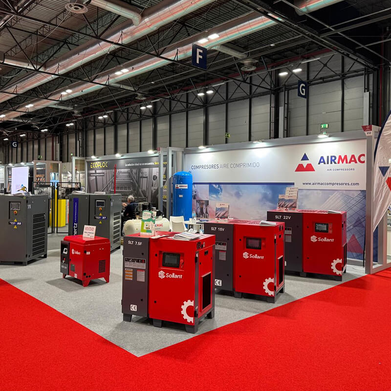 Sollant air compressor manufacturer participates in a trade show in Spain (1)