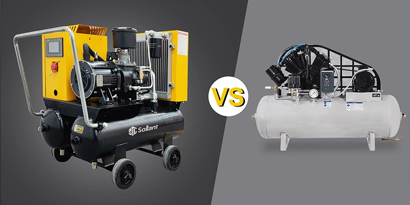 Piston compressors vs. Screw compressors