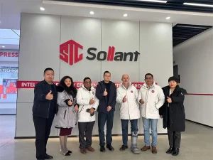 Customer visits Sollant factory