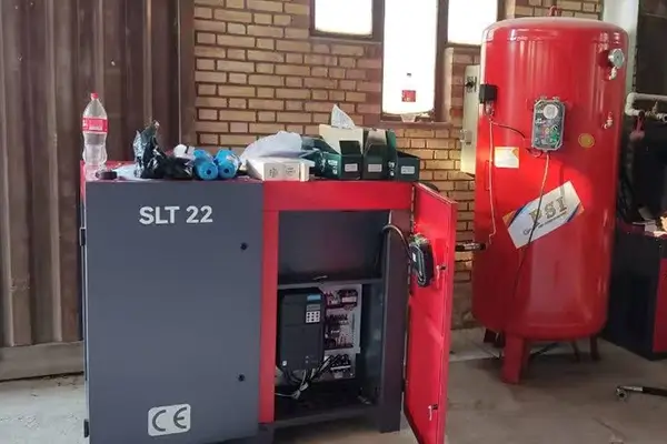 22kW Screw Air Compressor, Laser Cutting Industry Project, Germany