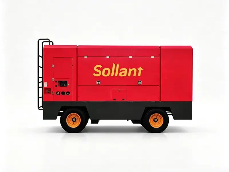 Portable Diesel Screw Air Compressor - Sollant Portable Diesel Screw Air Compressor - Sollant