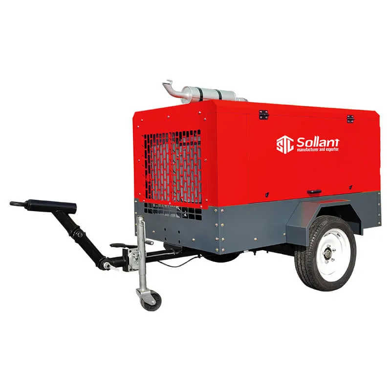 towable diesel screw air compressor