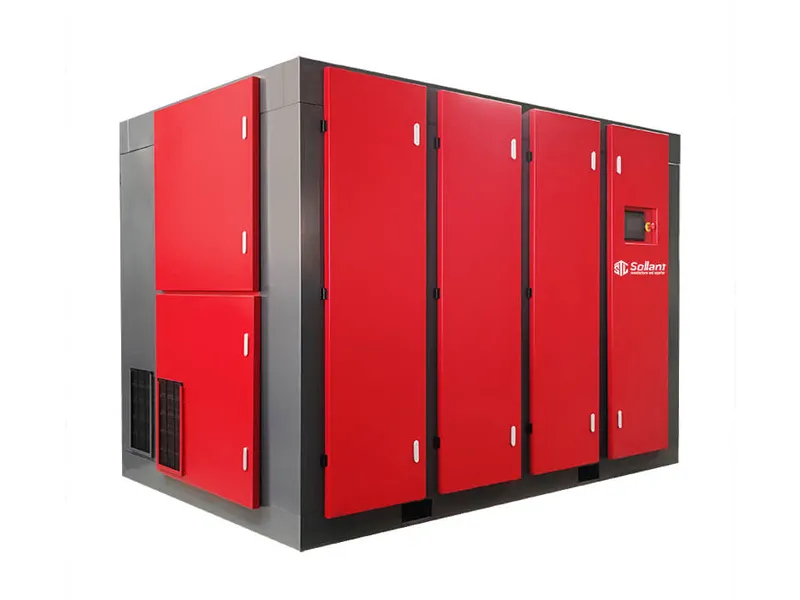 sollant oil free screw air compressor factory in china