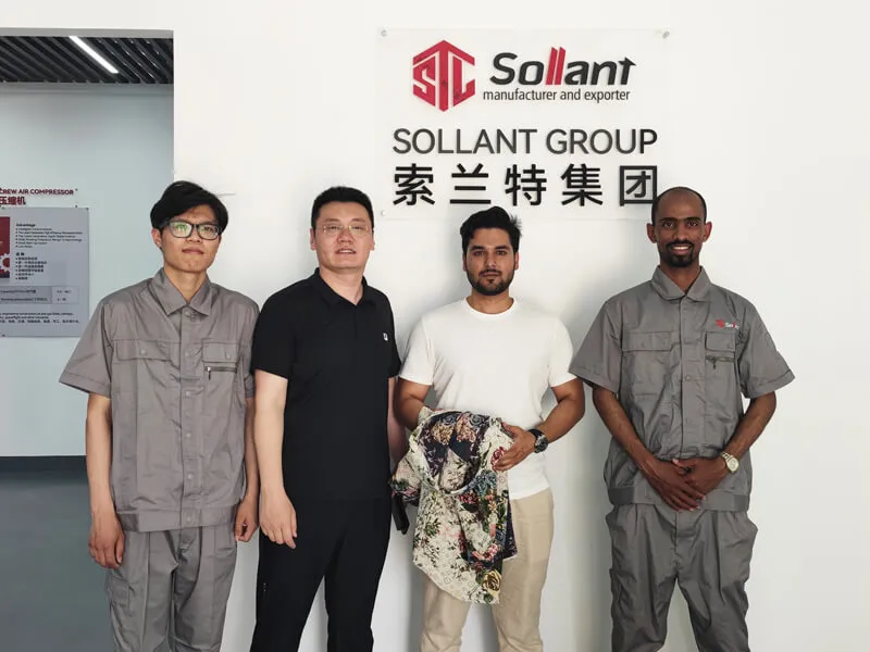sollant screw air compressor factory